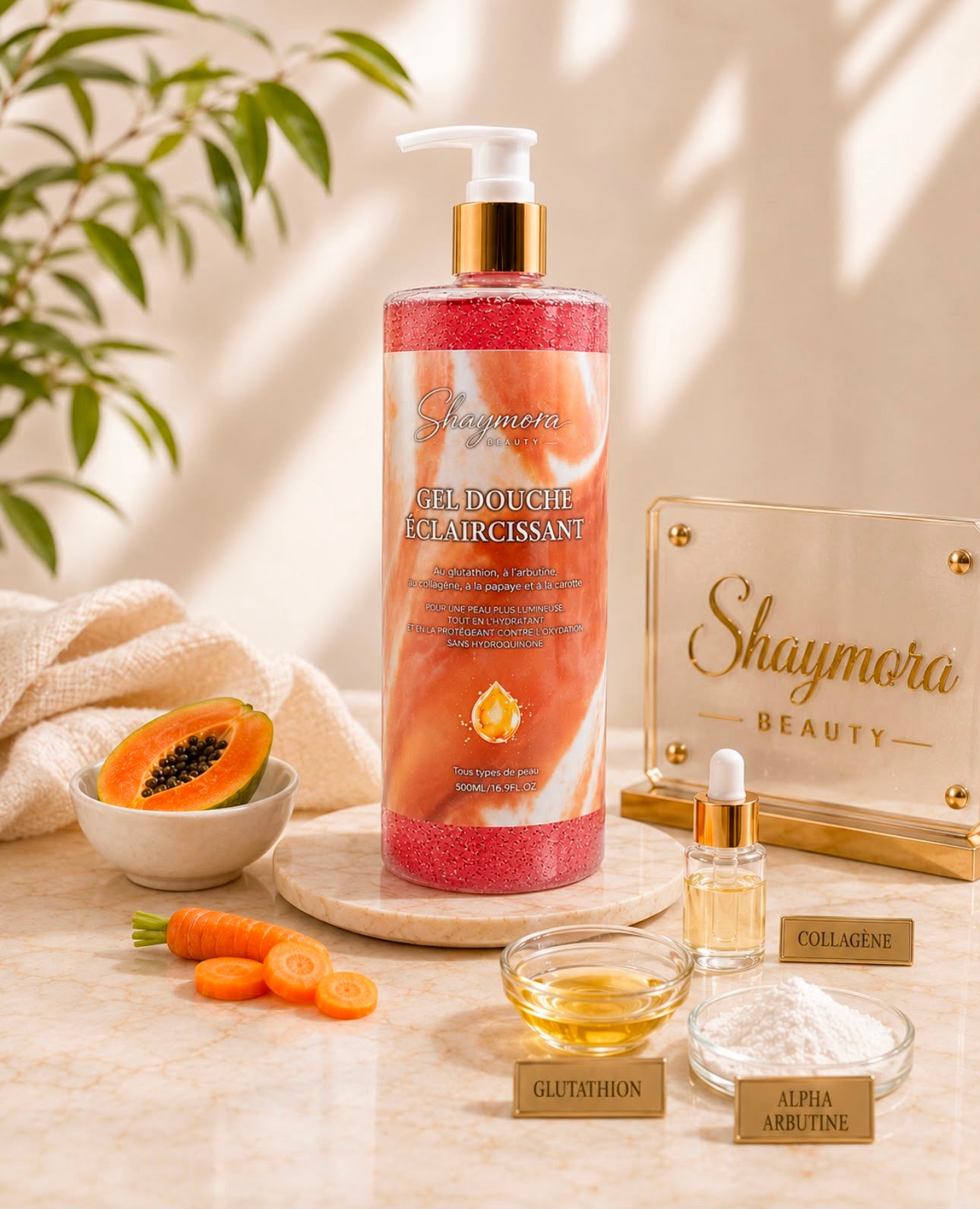 Gel de douche éclaircissant